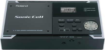 Roland SonicCell「拡張SRX-10増設済みハードウェアMIDI音