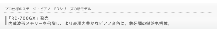uRD-700GXv̂m点